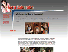 Tablet Screenshot of kaoru-sakurako.com